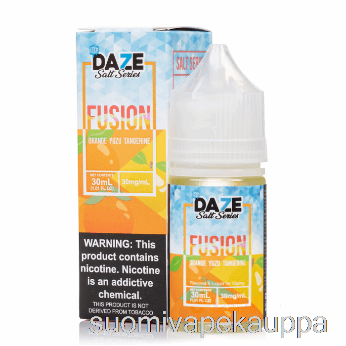 Vape Netistä Jääappelsiini Yuzu Mandariini - 7 Daze Fuusiosuolaa - 30ml 30mg